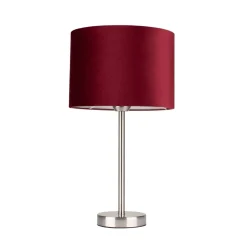 New Spot Light Große Nachttischlampe Metall Stoff E27 gemütlich