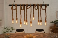 New Invicta Interior Große Pendelleuchte MARE Tau Handgefertigt Esstisch