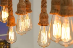 New Invicta Interior Große Pendelleuchte MARE Tau Handgefertigt Esstisch