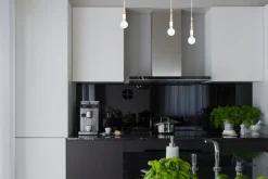 Hot Belis Große Spider Pendelleuchte Holz Metall E27 3-flmg Weiß