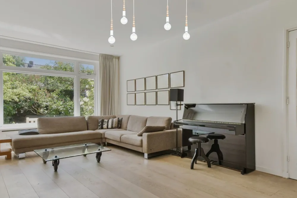 Belis Große Spider Pendelleuchte Holz Metall E27 5-flmg Weiß* Hängelampen|Bürolampen