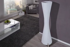 Invicta Interior große Stehleuchte 160cm Retro extravagant weiß