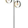 Sigma Große Stehleuchte Gold Schwarz E27 164 cm dekorativ* Moderne Lampen|Designerlampen