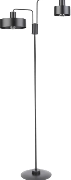 Sigma Große Stehleuchte Schwarz Metall Ambiente Lesen 169 cm* Stehlampen|Wohnzimmerlampen