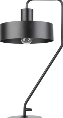 Sigma Große Tischlampe Schwarz H:55 cm Metall Lesen Arbeiten* Tischlampen|Schlafzimmer Lampen