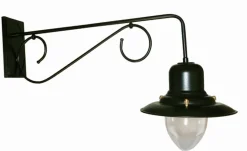 Outlet Lido Große Wandlampe mit Schirm Schwarz T:87cm Aluminium