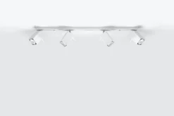 Sollux Großer Deckenstrahler Weiß 80 cm lang Metall FALERIA* Wohnzimmerlampen|Moderne Lampen