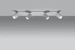 Sollux Großer Deckenstrahler Weiß 80 cm lang Metall FALERIA* Wohnzimmerlampen|Moderne Lampen