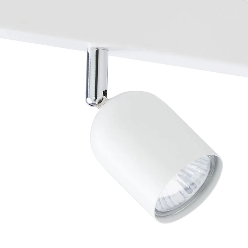 TK Lighting Großer Deckenstrahler Weiß Metall 6-flammig 127 cm lang* Deckenleuchten|Flurlampen