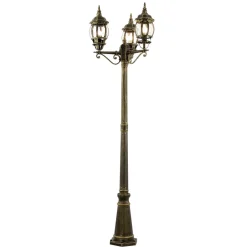 Discount Easylight Großer Kandelaber BREST Gold Antik 3xE27 2,1m hoch