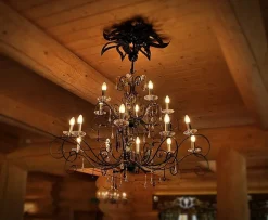 Elstead Großer Lüster Metall in Bronze Gold Ø125cm GOTICA* Designerlampen|Kristalllampen