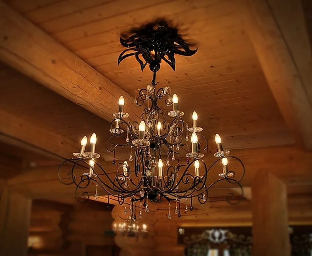 Elstead Großer Lüster Metall in Bronze Gold Ø125cm GOTICA* Designerlampen|Kristalllampen