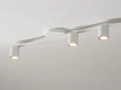 Clearance Sigma GU10 Deckenleuchte 3-flammig Metall Weiß 70 cm lang