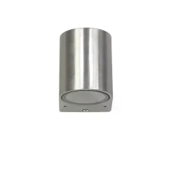 Easylight Halbrunde Außenwandlampe Silber Aluminium AALBORG