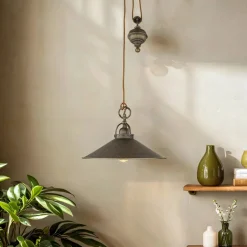 Clearance Giovanni Battista Höhenverstellbare Hängeleuchte Rustikal Bronze Antik