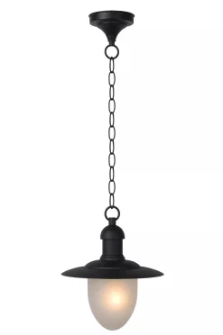 Clearance Hängelampe außen Metall Glas Schwarz IP44 Balkon