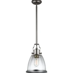 Discount Elstead Hängelampe BABKA Nickel Ø24cm verstellbar Lampe