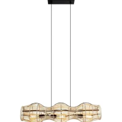 Eco-Light Hängelampe Bambus Natur E27 80 cm 3-flmg Skandinavisch* Hängelampen|Bürolampen