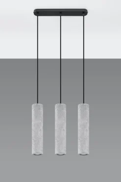 Sollux Hängelampe Beton Schirm wohnlich BRENNA Pendelleuchte* Wohnzimmerlampen|Betonlampen