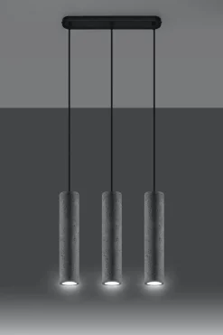 Sollux Hängelampe Beton Schirm wohnlich BRENNA Pendelleuchte* Wohnzimmerlampen|Betonlampen