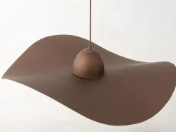 Sigma Hängelampe Braun Kupfer E27 Modern Wellenschirm* Moderne Lampen|Designerlampen