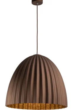 Sigma Hängelampe Braun Metall Loft E27 Ø50 cm rund dekorativ* Hängelampen|Wohnzimmerlampen