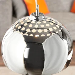 Invicta Interior Hängelampe Ø35cm rund Retro glanzvoll