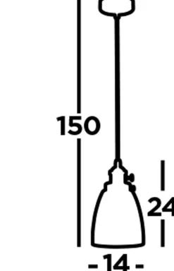 Best Searchlight Hängelampe E27 Ø 14 cm Schwarz Grau Rauchglas schmal