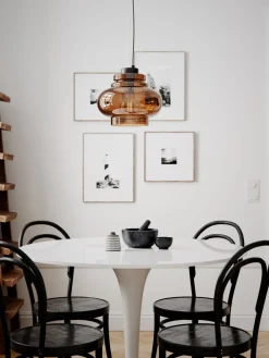 Clearance By Rydéns Hängelampe E27 30 cm breit Metall Rauchglas verstellbar