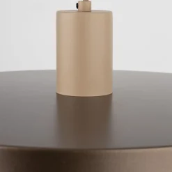 TK Lighting Hängelampe E27 Ø40 cm rund Sandgrau Braun Vintage