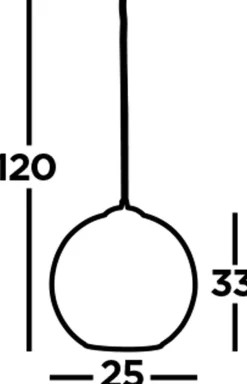 Discount Searchlight Hängelampe E27 D: 25 cm Chrom Rauchgrau Glas Metall