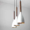 Discount Luminex Hängelampe E27 Retro Design Metall Holz 3-flammig E27