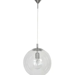 ALDEX Hängelampe E27 rund Metall in Chrom Glaskugel B:30 cm* Hängelampen|Bürolampen