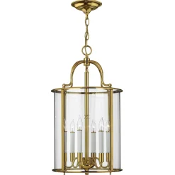 Outlet Elstead Hängelampe Echt-Messing Tiefe bis 3,8m Esstisch