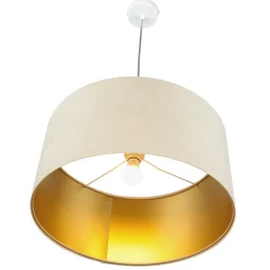 Outlet BPS Koncept Hängelampe Esstischleuchte Beige Gold Wohnzimmer