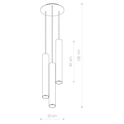 Online Easylight Hängelampe EYE Messing3-flmg Wohnzimmer Leuchte