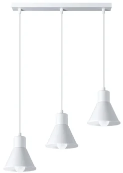 Sollux Hängelampe 3-flammig 45 cm lang Retro E27 Metall