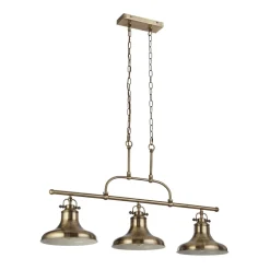 Sale Searchlight Hängelampe 3-flammig E27 B: 96 cm in Messing Antik Vintage