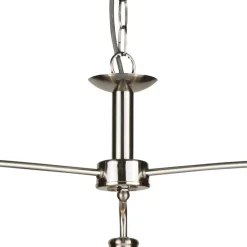 Searchlight Hängelampe 3-flammig E27 Glas Metall Jugendstil in Silber* Hängelampen|Esszimmer Lampen