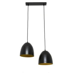 Hot Easylight Hängelampe 2-flammig E27 verstellbar Schwarz Gold