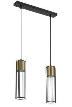 Sigma Hängelampe 2-flammig Metall Gitter GU10 dekorativ* Wohnzimmerlampen|Moderne Lampen