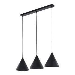 TK Lighting Hängelampe 3-flammig Schwarz L: 75 cm E27 Retro Metall* Hängelampen|Esszimmer Lampen