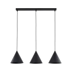 TK Lighting Hängelampe 3-flammig Schwarz L: 75 cm E27 Retro Metall* Hängelampen|Esszimmer Lampen
