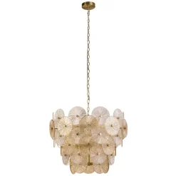 Clearance Searchlight Hängelampe Glas Metall Ø 64 cm 9x G9 Modern kunstvoll