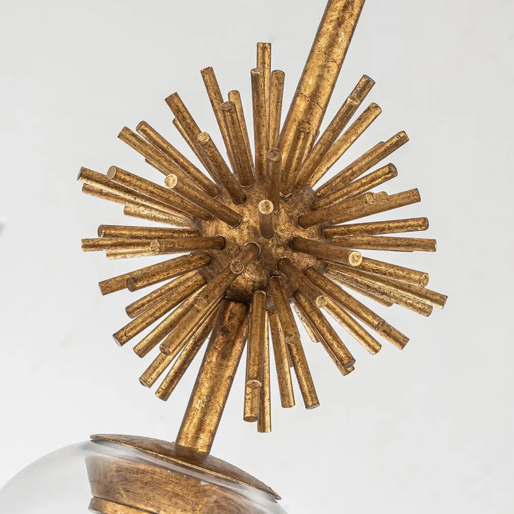 Elstead Hängelampe Glas Metall B: 18,4 cm E14 verstellbar Gold Antik* Hängelampen|Bürolampen