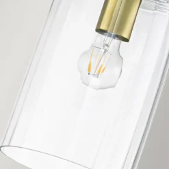 Outlet Elstead Hängelampe Glas Metall E27 17,8 cm breit Art Déco