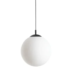 Clearance TK Lighting Hängelampe Glas Metall E27 Ø 30 cm rund Kugelschirm