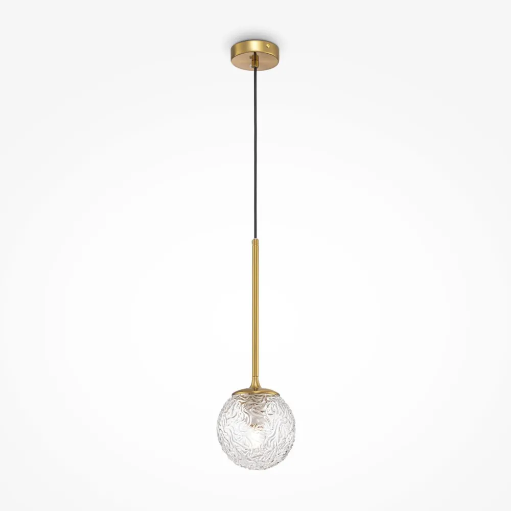 Maytoni Hängelampe Glas Metall E27 Ø 15 cm rund H: max. 150 cm* Hängelampen|Esszimmer Lampen