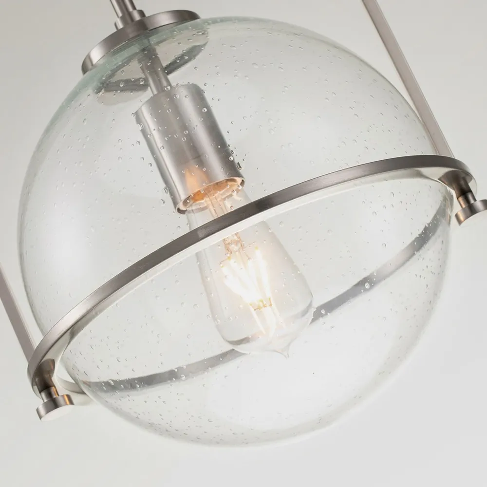 Discount Elstead Hängelampe Glas Metall E27 D: 28,9 cm rund Vintage