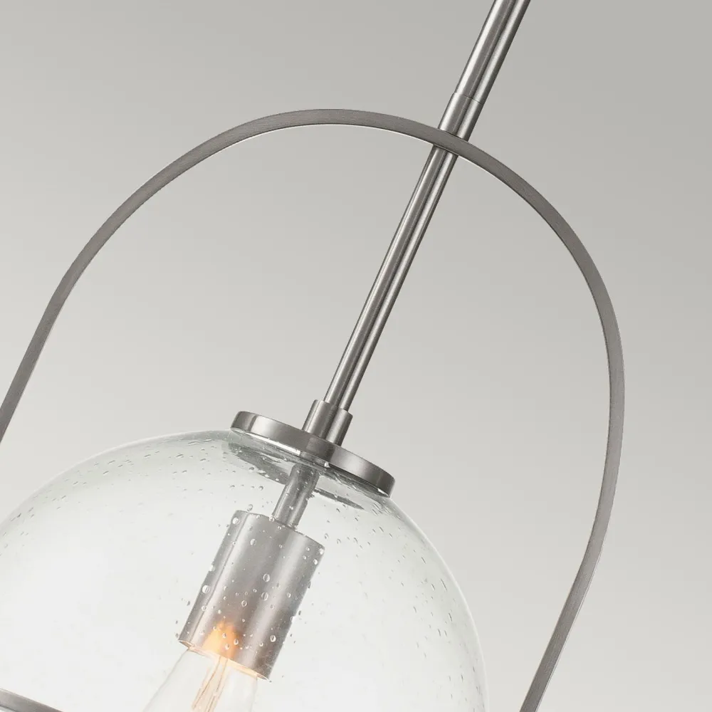 Discount Elstead Hängelampe Glas Metall E27 D: 28,9 cm rund Vintage